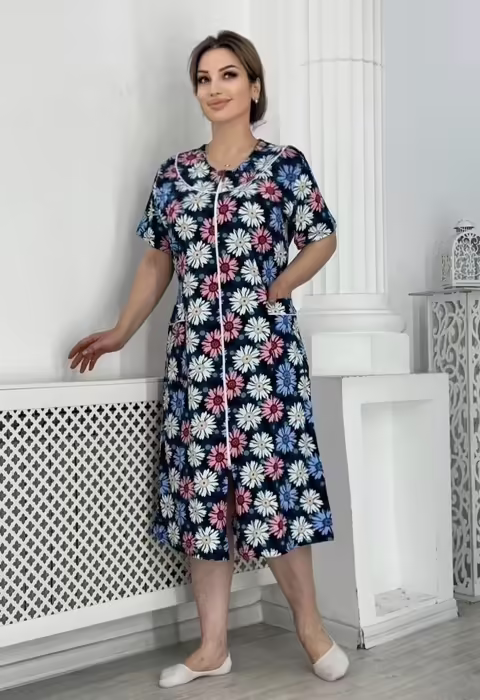 Хлопковые женские халаты