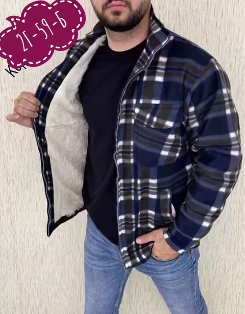 Мужские рубашки на флисе