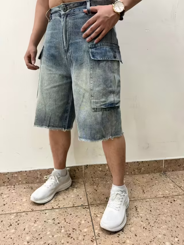 Джинсовые мужские шорты