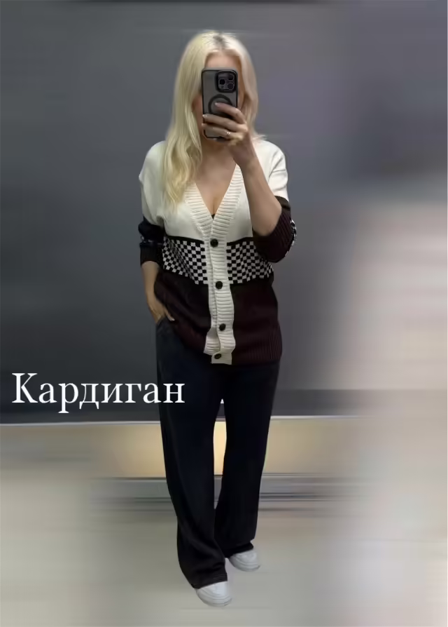 Хлопковые женские кардиганы на пуговицах