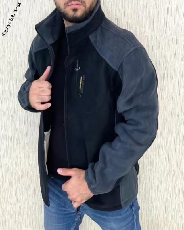 Тёплые мужские толстовки на флисе