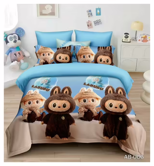 Постельное белье с фигуркой labubu