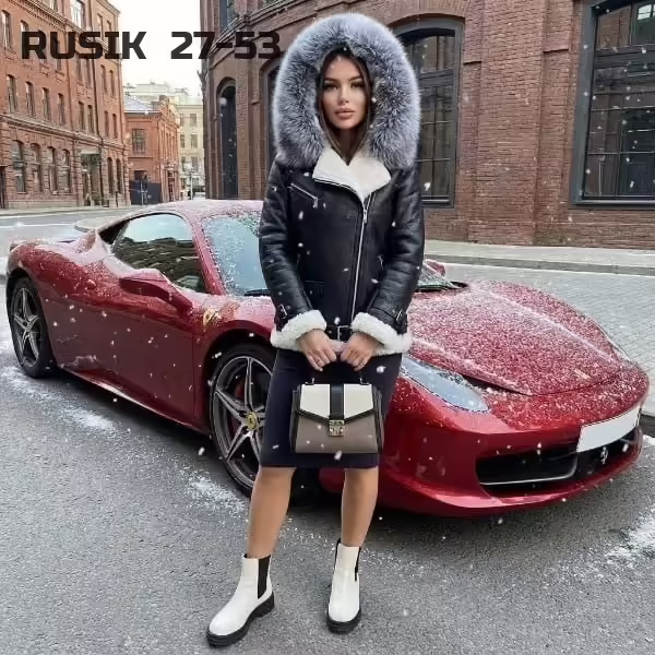 Бомбические зимние женские дублёнки с мехом