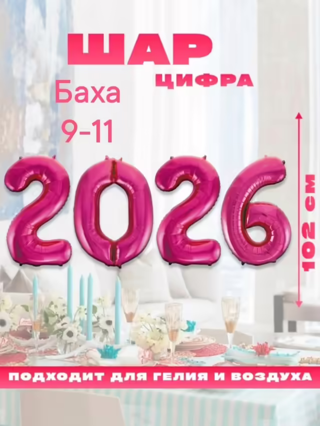 Воздушные шары цифры 2026