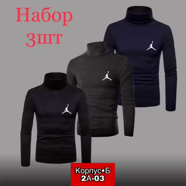 Мужские водолазки на флисе