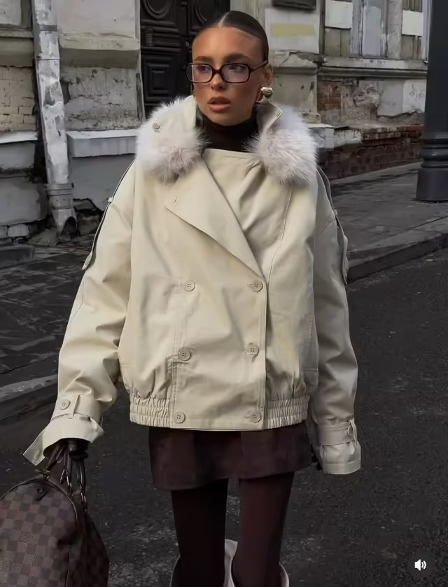 Зимние женские куртки с мехом