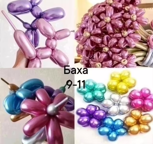 Воздушные шары хром