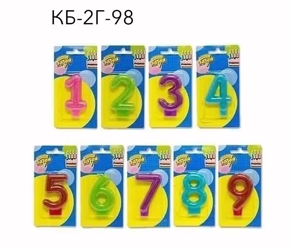 Свечи цифры