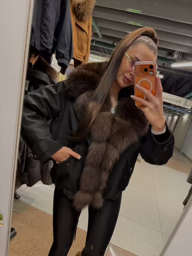 Женские куртки с мехом. фото 2
