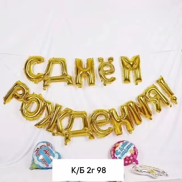 Воздушные шары «с днём рождения»