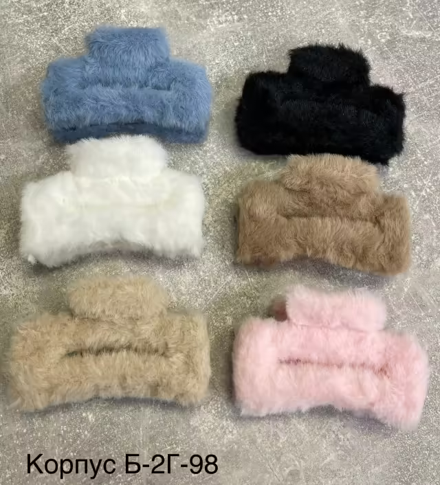 Меховые краб для волос
