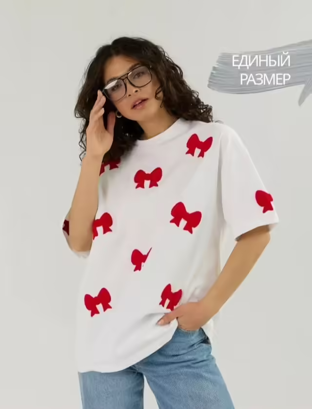 Женские футболки с принтом оверсайз