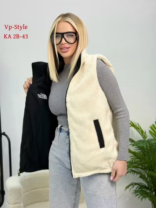 Двусторонние женские жилетки