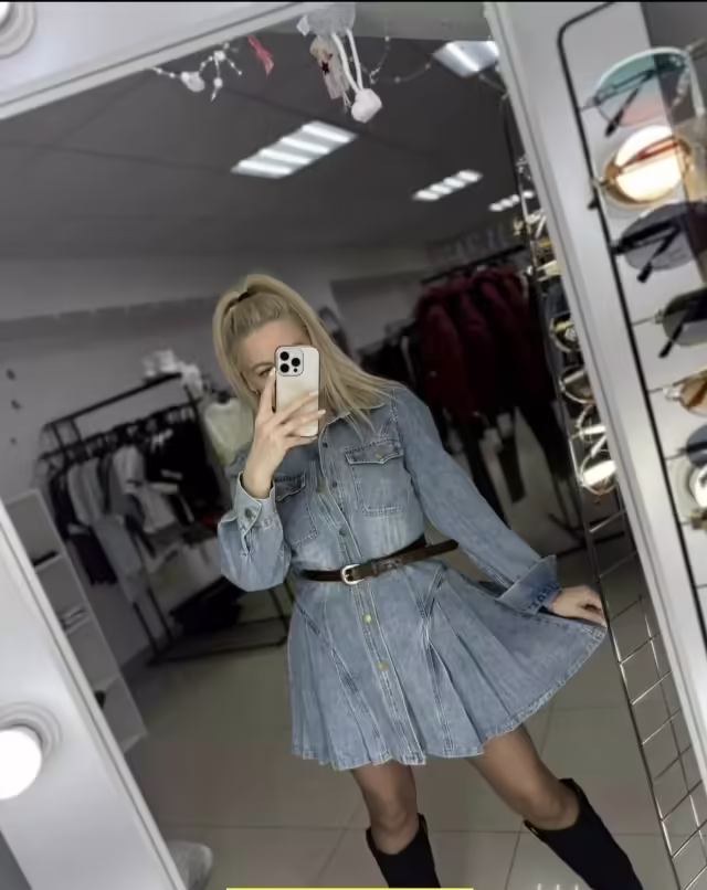 Джинсовые женские платья