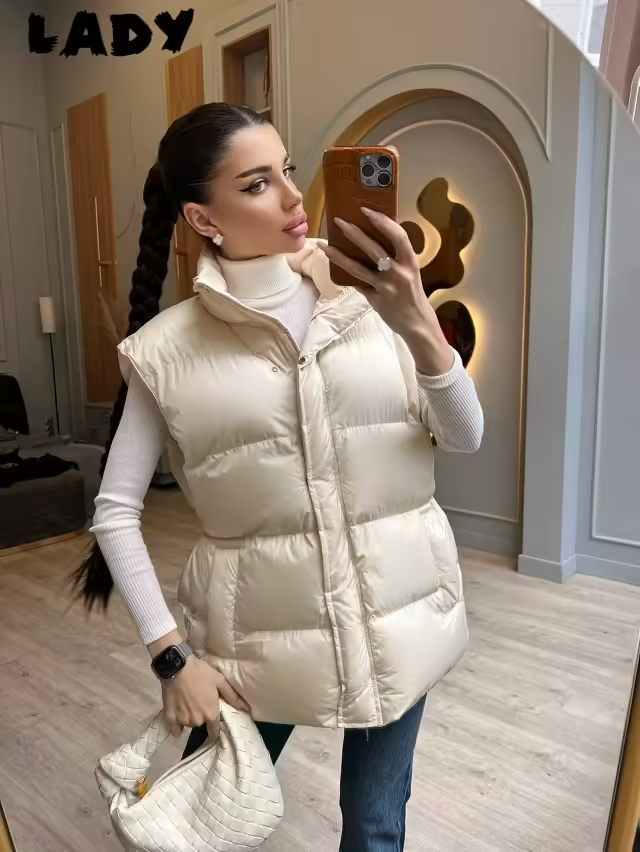 Трендовые стильные женские жилетки. фото 3