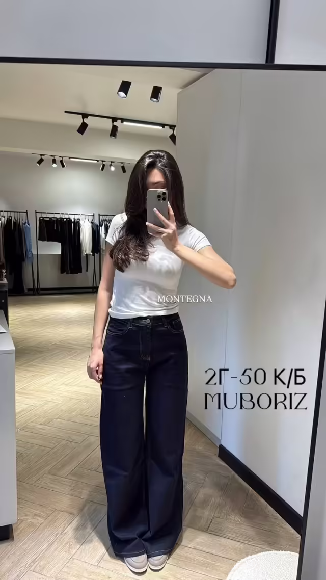 Топовые женские джинсы трубы