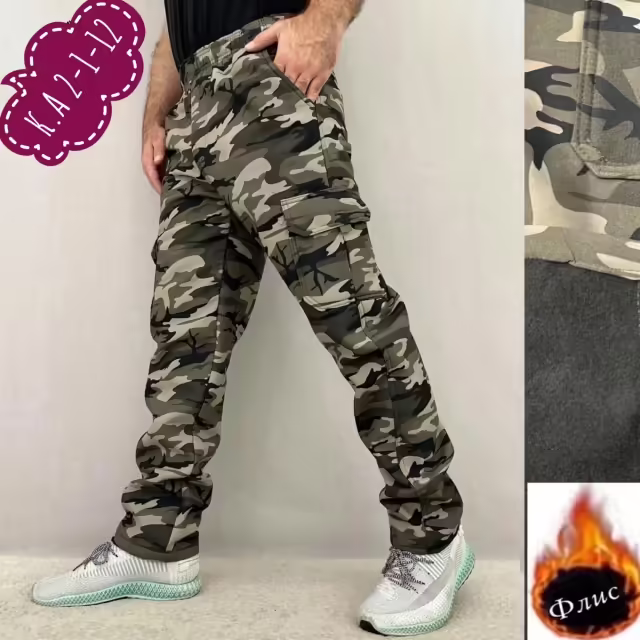 Мужские штаны на флисе