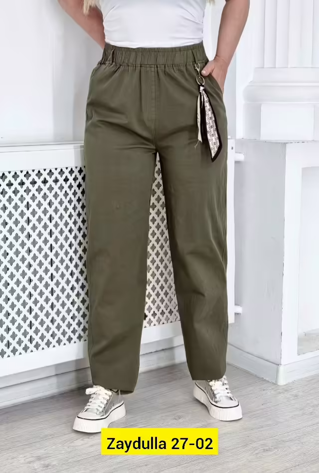 Хлопковые женские брюки