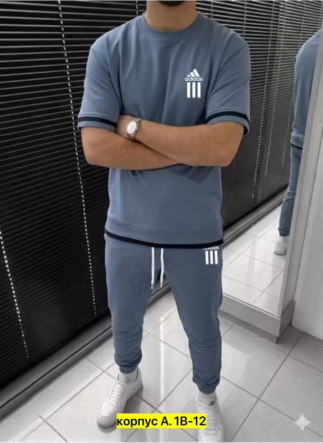 Хлопковые спортивные мужские костюмы