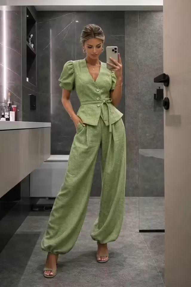 Женские костюмы льна