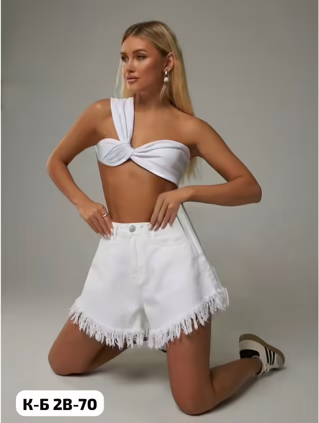 Джинсовые женские шорты. фото 3