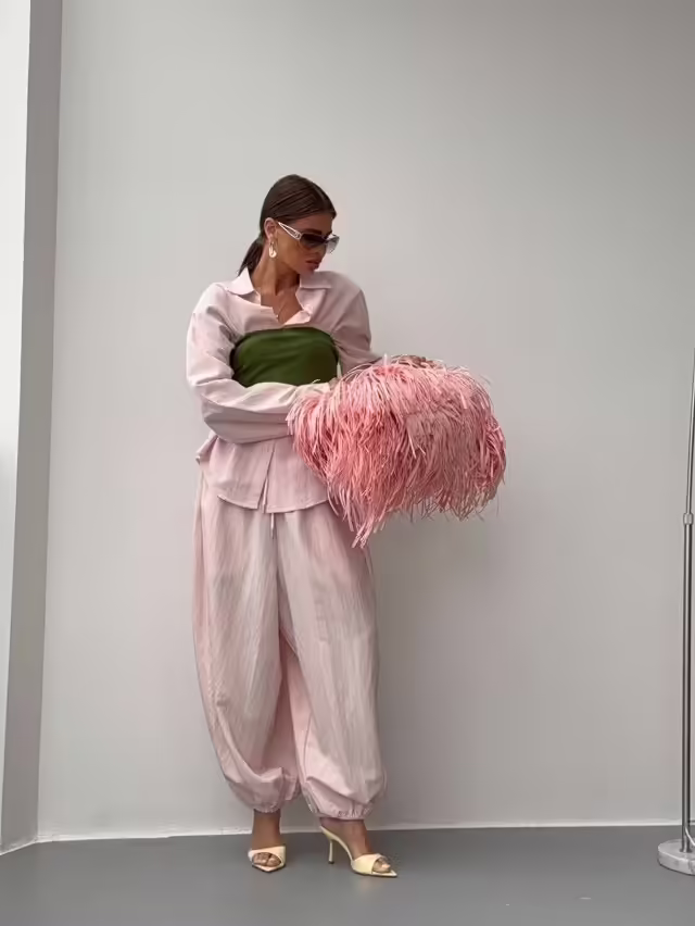 Свободные мягкие элегантные женские костюмы