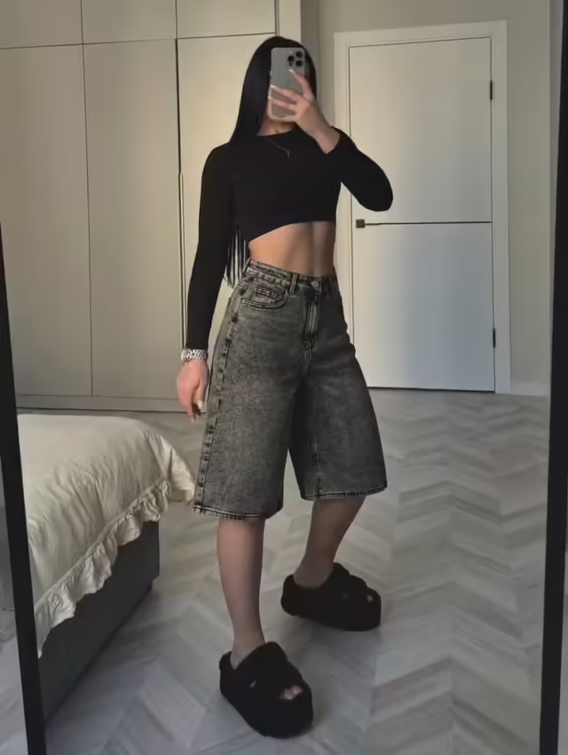 Джинсовые женские шорты