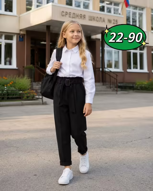 Хлопковые детские брюки. фото 3
