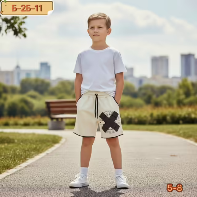 Хлопковые детские шорты. фото 3