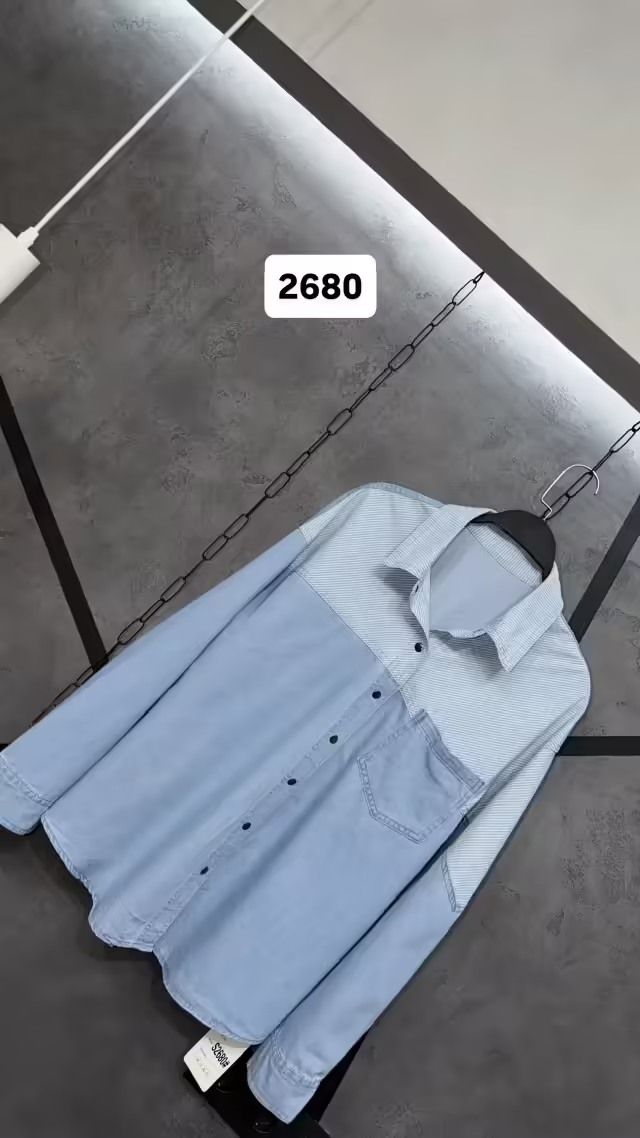 Джинсовые стильные женские рубашки