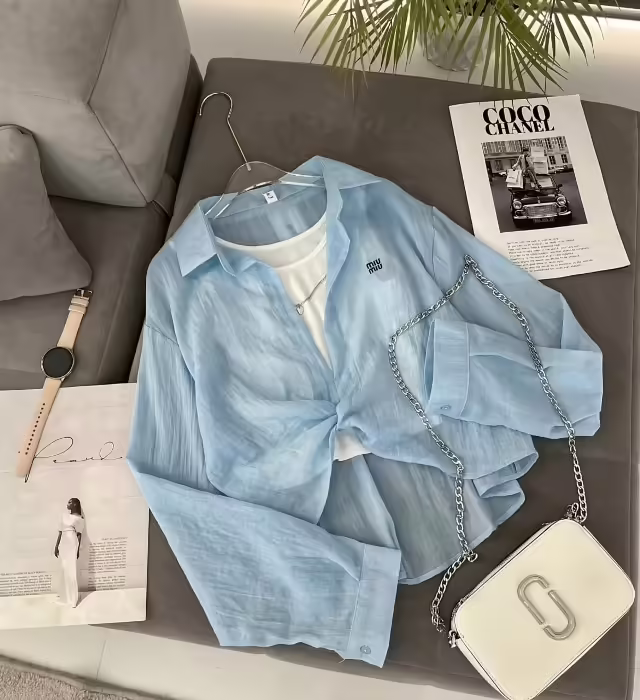 Женские рубашки miu mi@. фото 3