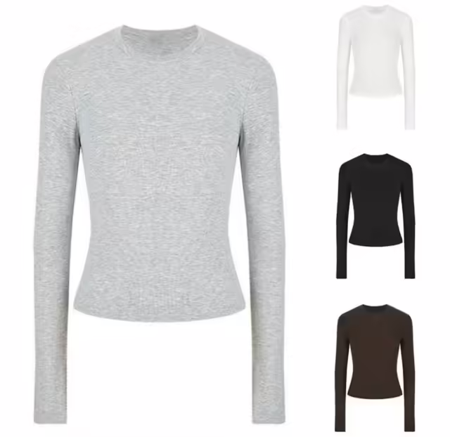 Хлопковые женские лонгсливы