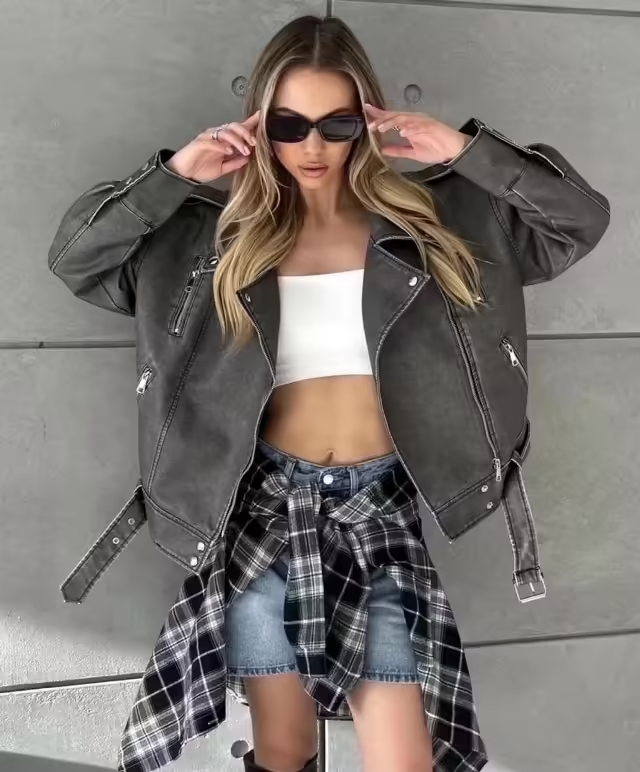 Стильные женские косухи
