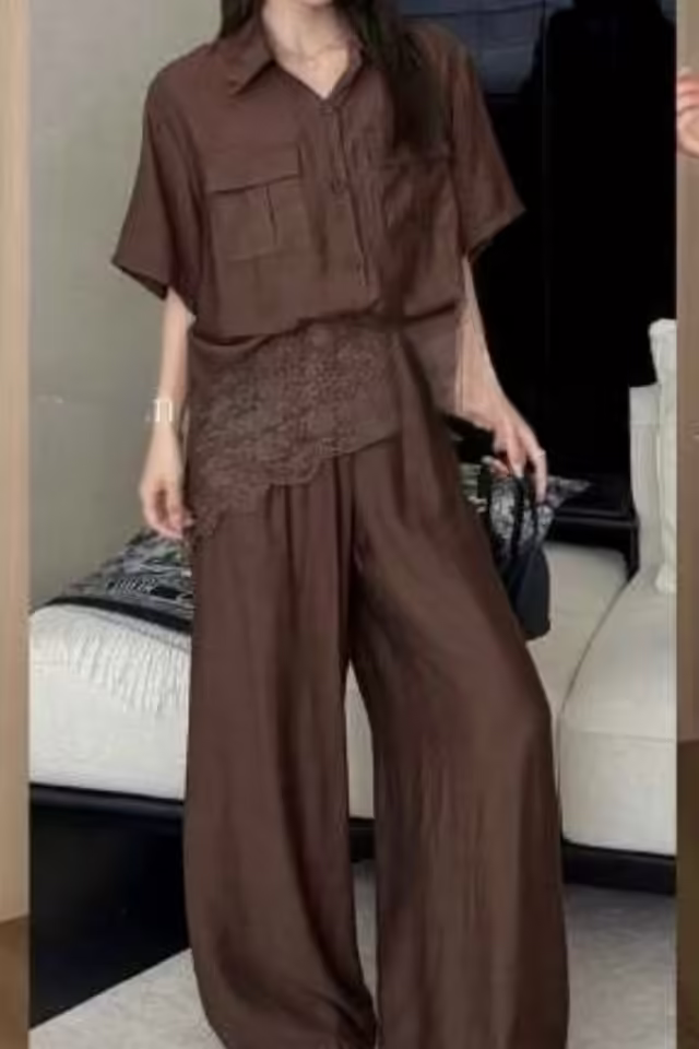Стильные женские костюмы с кружевом