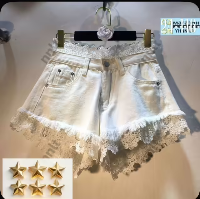 Белые женские шорты
