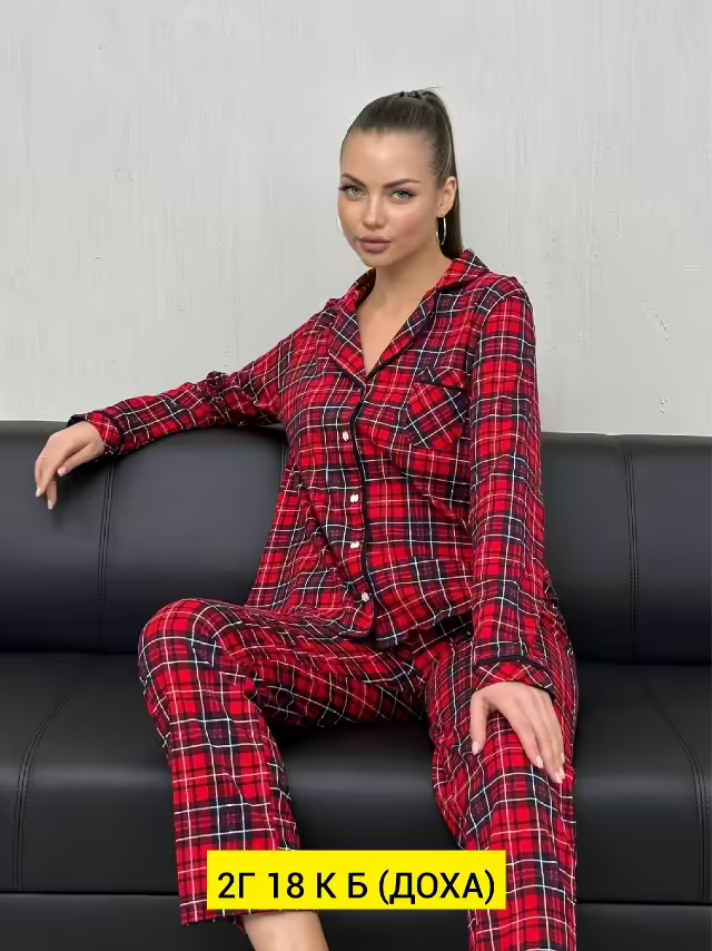 Хлопковые женские пижамы