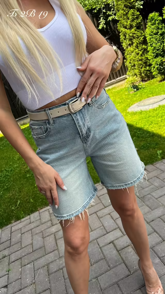 Джинсовые детские шорты. фото 2