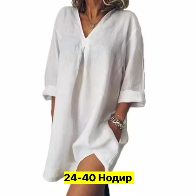 Льняные женские платья