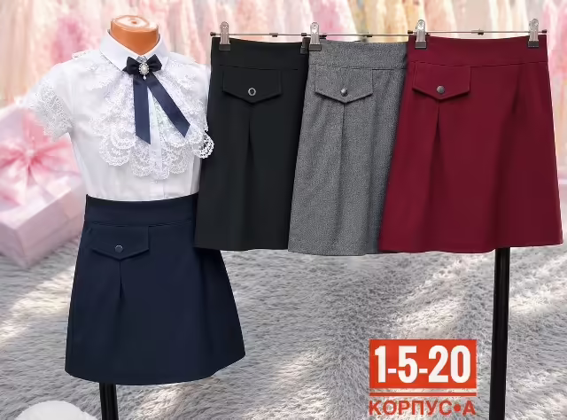 Школьные детские юбки