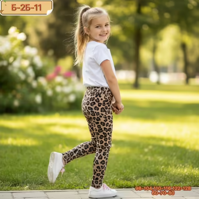 Хлопковые детские лосины