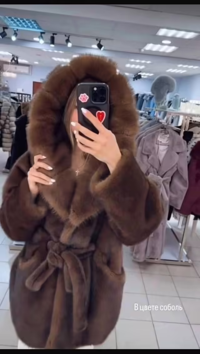 Женские шубы в стиле кимоно. фото 3