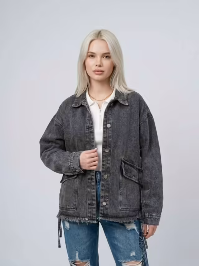 Хлопковые джинсовые женские куртки