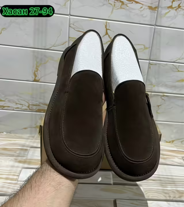 Замшевые женские мокасины