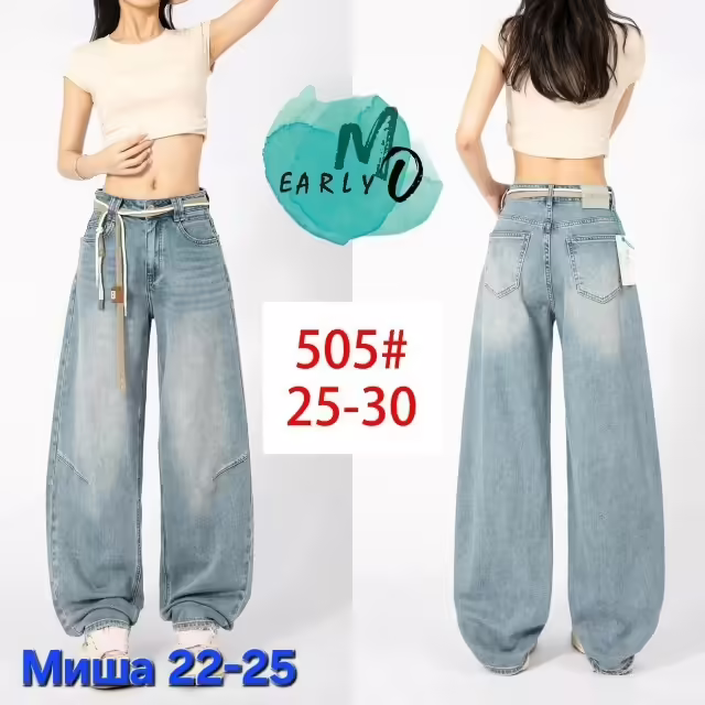 Женские джинсы багги 2026