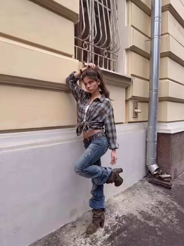 Женские рубашки в клетку. фото 2