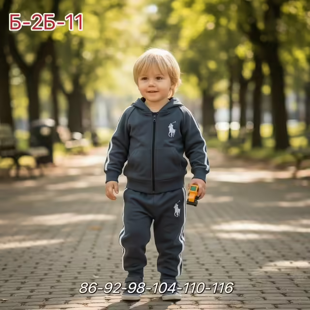 Хлопковые детские костюмы двойки. фото 3