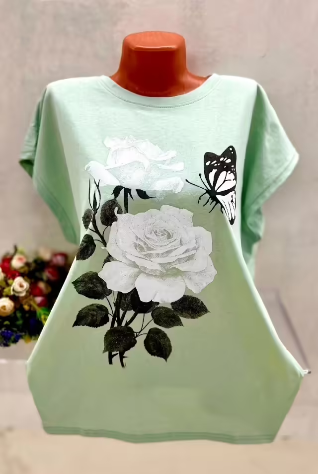 Хлопковые женские футболки. фото 3