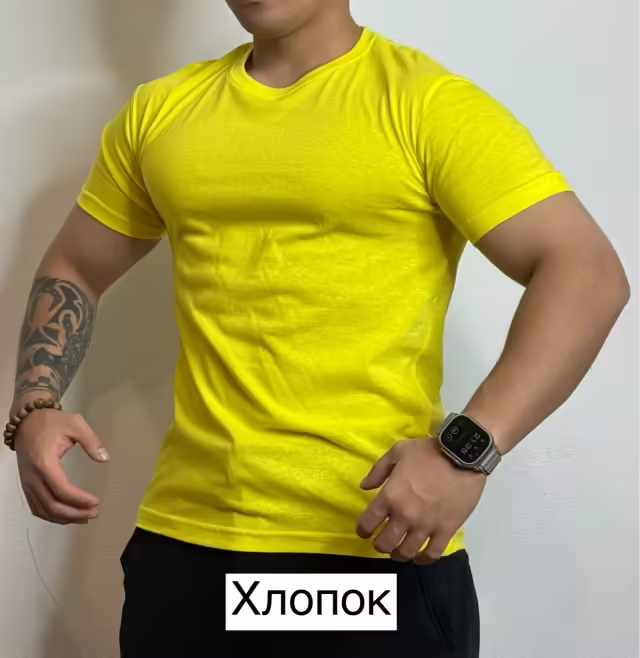 Хлопковые мужские футболки. фото 3