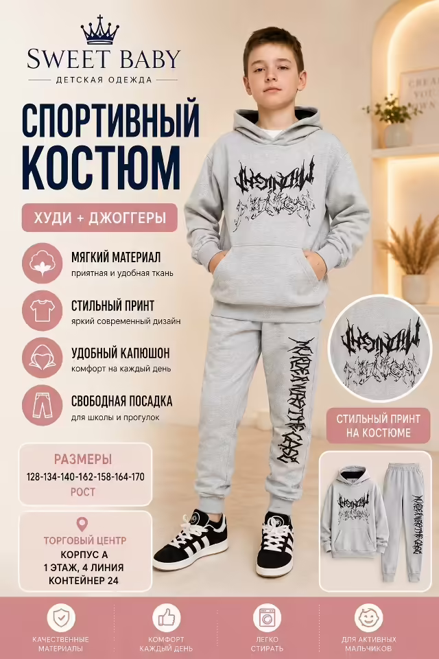 Спортивные детские костюмы для мальчиков