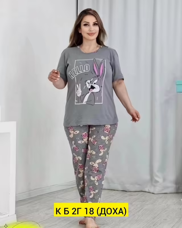 Хлопковые женские пижамы